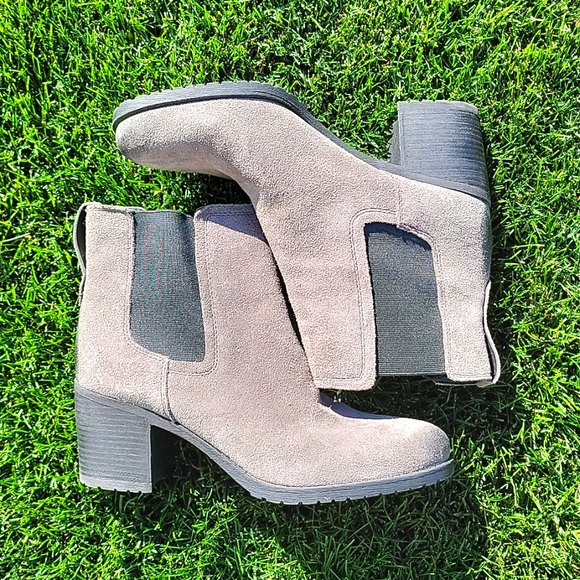 Circus by Sam Edelman Shoes - Sam Edelman Grey Suede Leather Bootie